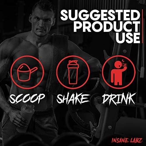 Insane Labz Insane ISO Whey Protein Powder Featuring 25g of Hydrolyzed Whey Isolate 60 Servings