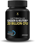 HUMANX Lactobacillus Gasseri &amp Reuteri+ 20 Billion CFU Plus Organic Prebiotics and Punicaligans - Probiotic Supplements - USA Made - Non-GMO - Performance Driven Delayed Release Capsule