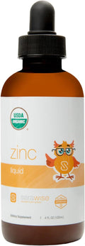Organic Liquid Zinc by Dr. Ana Maria Temple | Immune &amp Skin Support | USDA Certified Organic No Artificial Ingredients or Natural Flavors | Family Friendly Dosing | 4 Fl Oz