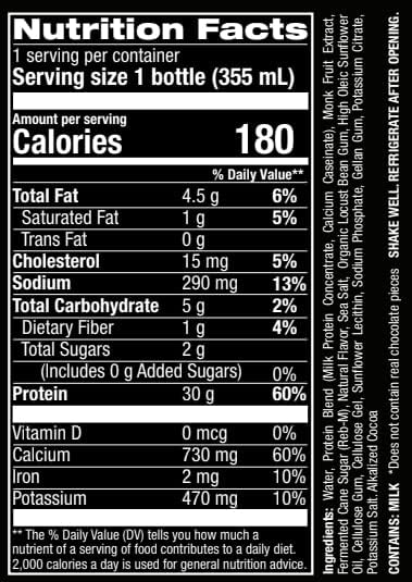 Jocko Fuel 2 Pack Bundle - Chocolate MOLK Protein Powder &amp RTD Protein Shake