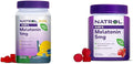 Natrol Kids Melatonin 1mg 140 Berry Gummies &amp Adults Melatonin 5mg 90 Strawberry Gummies Sleep Aid