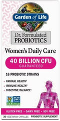Garden of Life Dr. Formulated Women’s Daily Care Probiotics Vitamins for Digestive Gut Health and Immune Support 30 Count