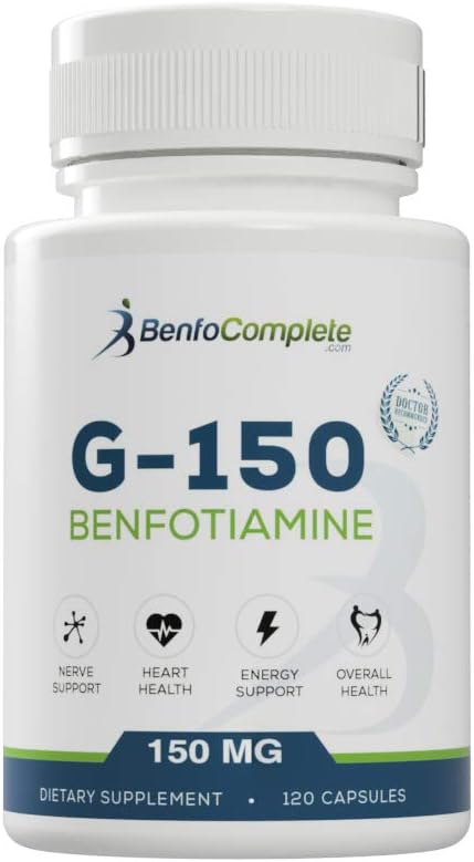 Benfotiamine 150Mg 120 Gelatin Capsules Per Bottle - Pack Of 3 Bottles