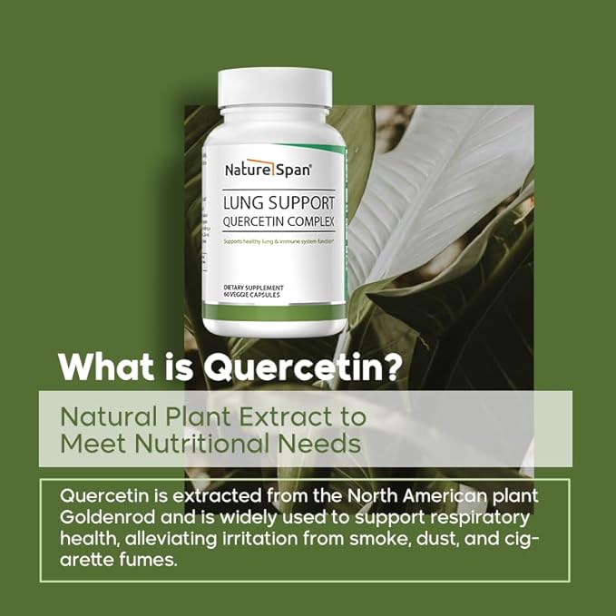 Quercetin Vitamin C Complex-Promotes Lung Health and Respiratory Circulation60 Capsules