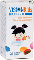 OMEGOR Lutein and Zeaxanthin Supplement for Kids Eyes (60 Chocolate Dragèes) - Vision Kids Blue Light Eyesight Supplement for Retina Protection