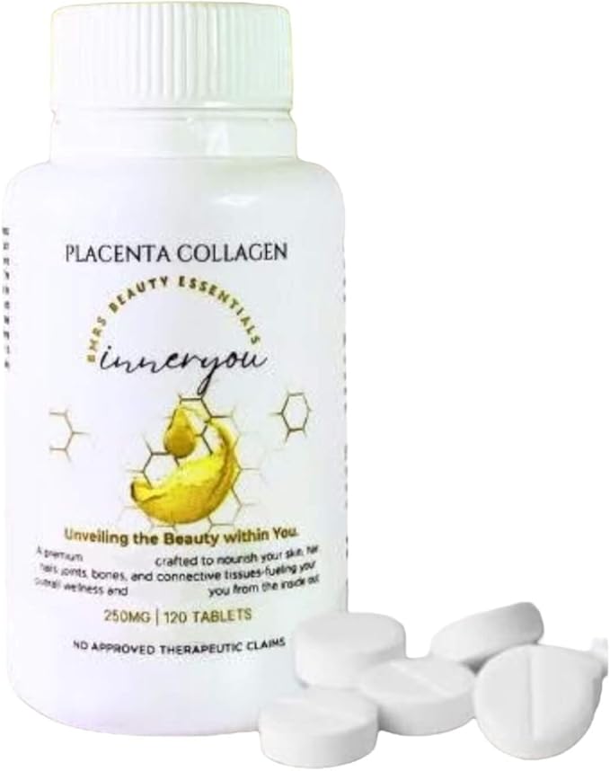 2 Bottles BMRS Beauty Essentials Inner You Placenta Collagen - 250mg 120 Tablets