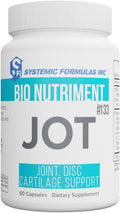 Systemic Formulas JOT – Joint/Disc/Cartilage 60 Capsules Bio Nutriment #133. Supports Cartilage Integrity Joint Health Lubrication and Comfort and Healthy Formation of Joints Discs and Cartilage.
