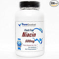 Flush Free Niacin 500mg // 200 Capsules // Pure // by PureControl Supplements