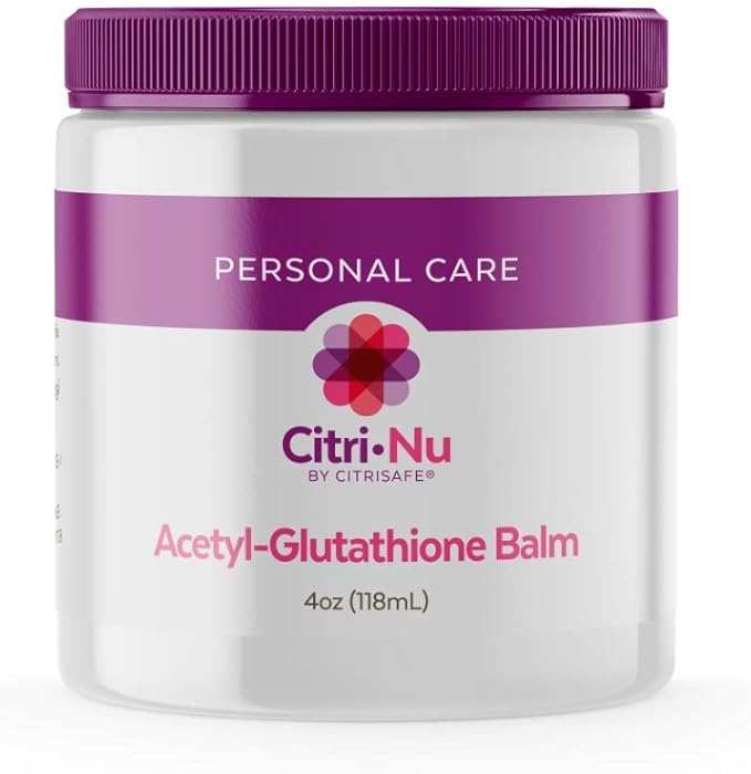 CitriNu Acetyl Glutathione Balm - General Aches and Pains - Coconut Cream Skin Care Products - 4 oz