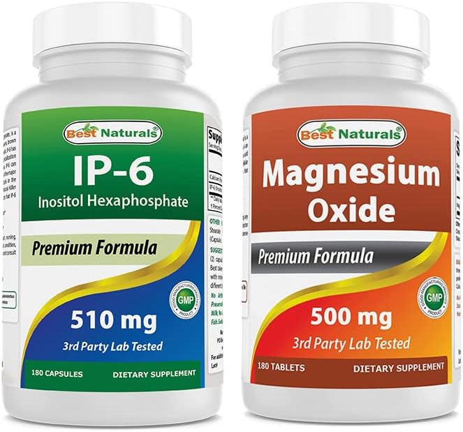 Best Naturals IP-6 510 mg &amp Magnesium Oxide 500 mg