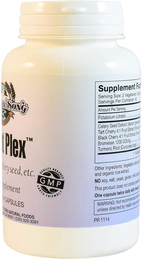 Go Out Relief Joint Formula and Uric Acid Support with Tart Cherry Concentrate Black Cherry Extract 20:1 Celery Seed Extract and Turmeric Root. Helps You Get Out and About. It Works!