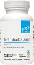 XYMOGEN Methylcobalamin - 5 mg Vitamin B12 - Supports Healthy Methylation Neurological Health &amp Red Blood Cell Formation - Non-GMO &amp Gluten Free - 120 Quick-Disssolve Tablets