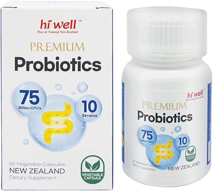 (Pack of 3) Hi Well Premium Probiotics 60Vegetarian Capsules