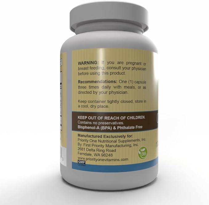 Priority One Vitamins Caprylic Priority 100 Capsules Designed to Support a Healthy Gut biome.*