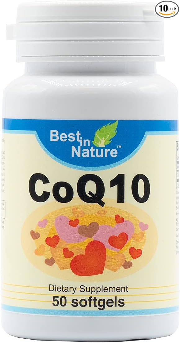 CoQ10 - Coenzyme Q10 Natural Antioxidant Support for Heart Health and Normal Energy Production for Men &amp Women