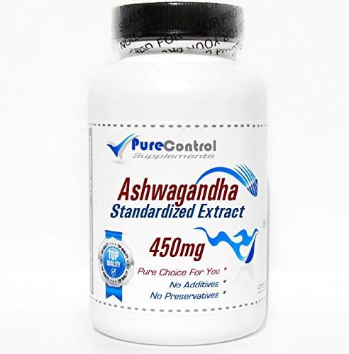 Ashwagandha Standardized Extract 450mg // 180 Capsules // Pure // by PureControl Supplements