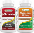 Best Naturals L-Glutamine 500 mg &amp Magnesium Glycinate 425 mg