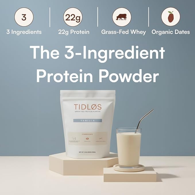 TIDLOS Grass-Fed Protein Powder (Vanilla)