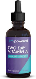 I'm Powered Two Day Vitamin A - 2 oz Natural Vitamin A Drops 400000 IU per Serving (3 ml) Supports Immune Health