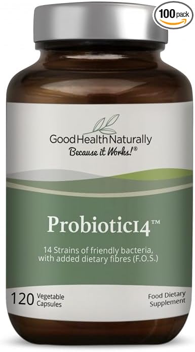 Probiotics 14 - Digestive Supplement Gut Cleanse | 120 Capsules - Good Health Naturally