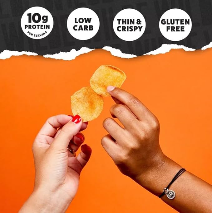 WILDE Protein Chips Variety Pack High Protein Snacks for Adults Keto Chips Gluten Free Low Carb Snack Box Made with Real Ingredients 1.34oz Bags Pack of 12