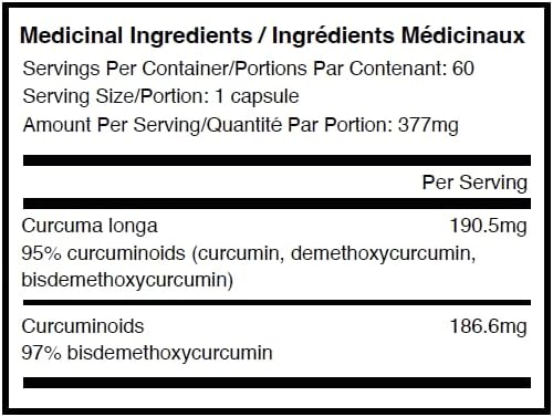 Pro NovoCurcumin-BioBDMC50-Next Generation Highly Enhanced Curcumin-240 Capsules