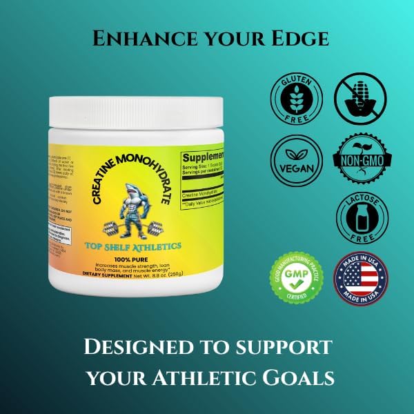 Creatine Monohydrate Unflavored 50 Servings