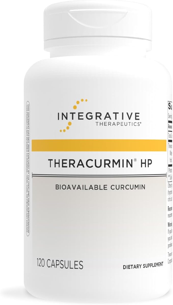 Integrative Therapeutics Theracurmin HP - Heart &amp Joint Health Support* - Muscle Recovery Support* - 27x More Bioavailable Than Standard Curcumin Extract - 120 Capsules (60 Servings)