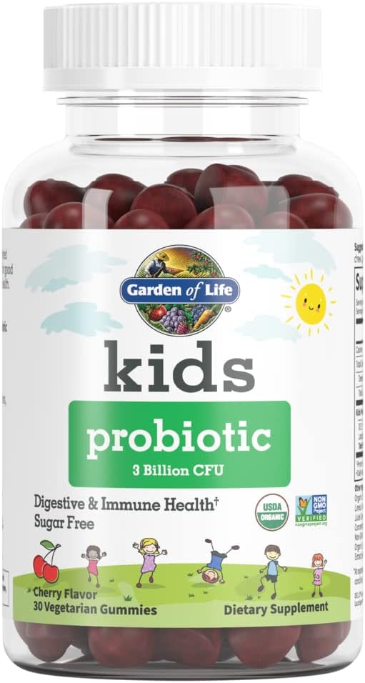 Garden of Life Organic Kids 120 Fruit Chew Gummy Vitamins &amp 30 Cherry Probiotic Gummies