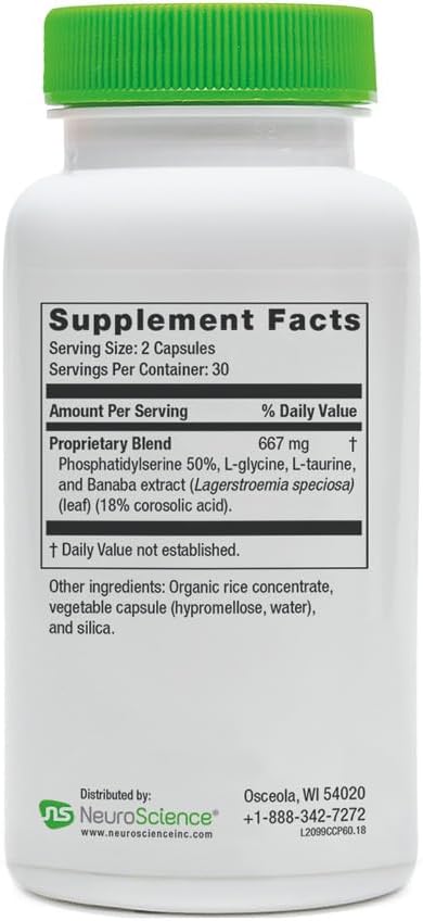 NeuroScience Kavinace OS + Calm CP Cortisol &amp Adrenal Support with Melatonin L-Theanine + Botanicals (2 Products)