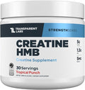 Transparent Labs Creatine HMB - Creatine Monohydrate Powder with HMB for Muscle Growth Increased Strength Enhanced Energy Output and Improved Athletic Performance - 30 Servings Tropical Punch
