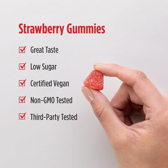 Nordic Naturals CoQ10 Gummies Strawberry - 60 Gummies - 100 mg Coenzyme Q10 (CoQ10) - Great Taste - Heart Health Cellular Energy Production Antioxidant Support - Non-GMO Vegan - 60 Servings