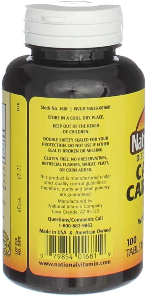 Nature's Blend Calcium Carbonate with Vitamin D3 100 Tablets (Pack of 2)