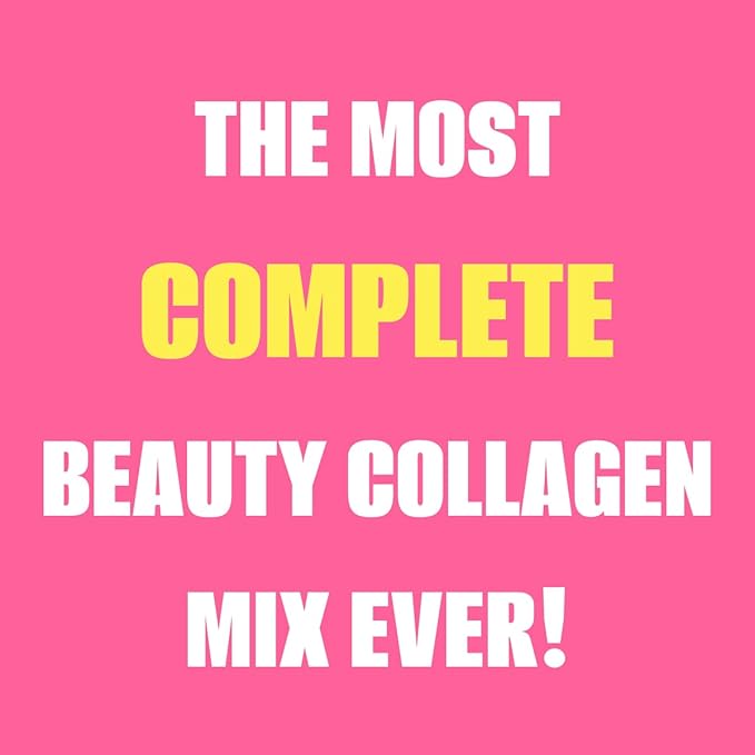 Beauty Collagen Powder-5 Types of Hydrolyzed Collagen Sea Moss Biotin Keratin Hyaluronic Acid Vitamin C and Probiotics–Hair Skin Nails- All Natural Made in USA-45 Servings- Mixed Berry