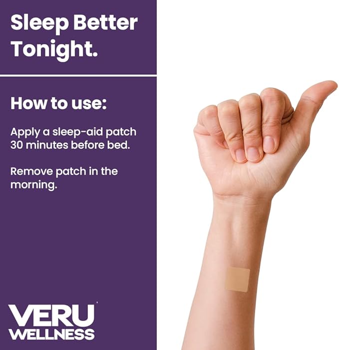 Sleep and Stress Bundle - Melatonin Natural Sleep Patch Ashwagandha Calm Stress