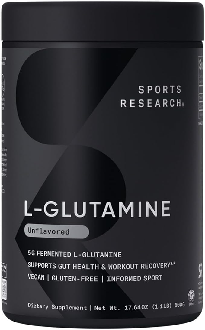 Sports Research® Recovery Pack - L-Glutamine Creatine Monohydrate and Whey Protein to Improve Performance &amp Strength and Support Workout Recovery