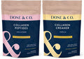 DOSE &amp CO. Collagen Powder Bundle – Unflavored Collagen Peptides (9.6 oz) + Vanilla Collagen Creamer (12 oz) | Hydrolyzed Type I &amp III Bovine Collagen | Supports Hair Skin &amp Nails | Non-G