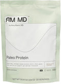 Amy Myers MD Paleo Protein Powder - Mocha Latte 20 Servings - Collagen-Based Gut Function Support - Gluten-Free &amp Non-Dairy Protein Supplement