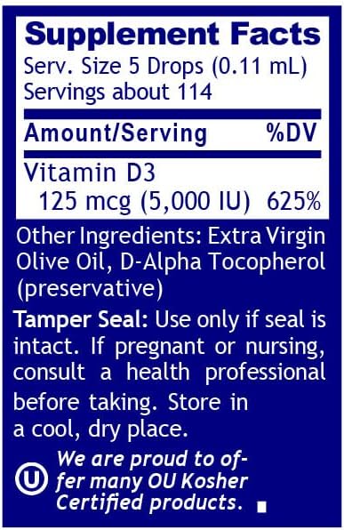 QNL D3 Gold - Vitamin D Liquid Drops - Bone Strength Supplement - Offers Cardiovascular &amp Immune Support - Premium Health &amp Wellness Product - 0.43 fl oz