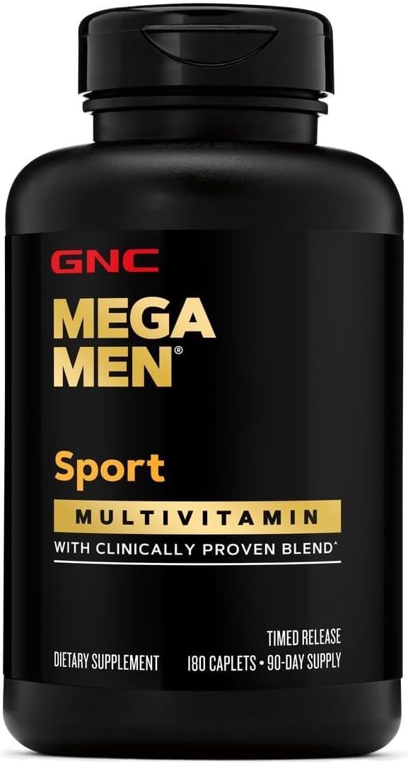 GNC Mega Men Sport Multivitamin | Performance Muscle Function and General Health | 180 Count