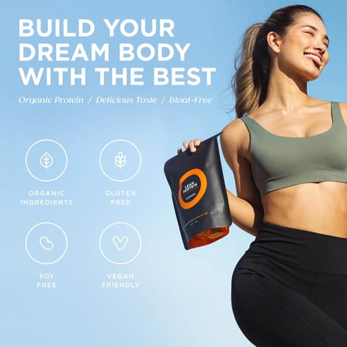 Tropeaka Plant Based Lean Protein Powder for Smoothies &amp Shakes - Salted Caramel - Vegan Protein for Men &amp Women Gluten Free Dairy Free Non-GMO 17.6oz (20 Servings)