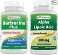 Best Naturals Berberine Plus 1000mg &amp Alpha Lipoic Acid 600 mg