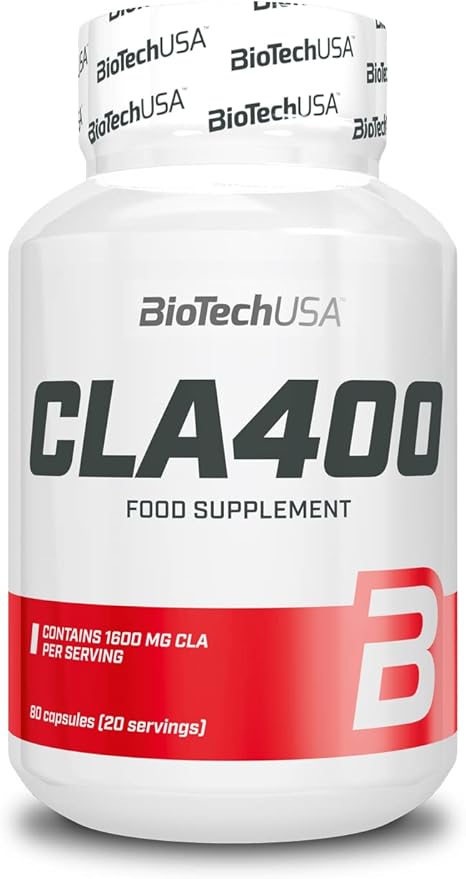 CLA 400 80 Capsules - huile de carthame (Carthamus Tinctorius) - BiotechUSA