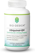 Ubiquinol-QH Cardiovascular &amp Energy Support Supplement – 100 mg of Bioavailable CoQ10 - Promote Cellular Heart &amp Brain Health– Supports Healthy Aging &amp Cognitive Function - 60 Softgels