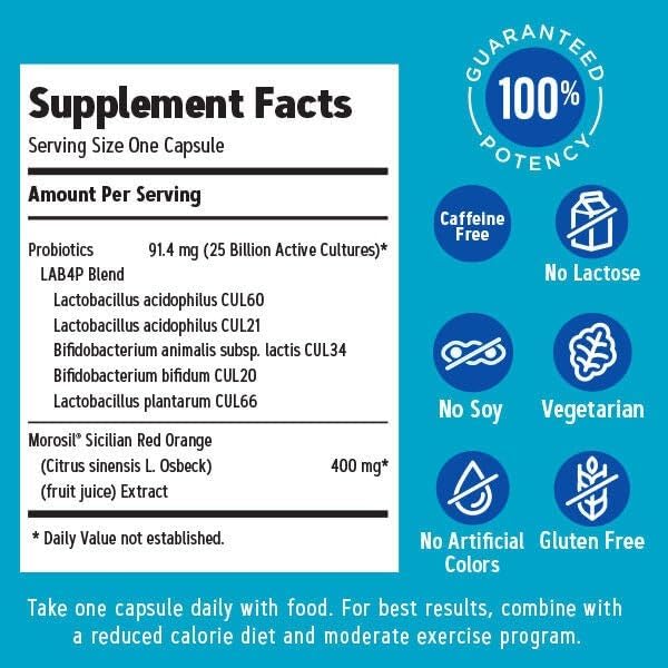 GNC Total Lean Weight Management Probiotic | Boost Gut Health and Body Composition 30 Capsules