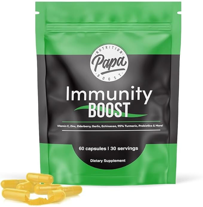 Immune Boost Multivitamin - Liquid Cap Unisex 1 Count Nutritional Supplement - Daily Support Clinically Supported Dosages Natural Ingredients