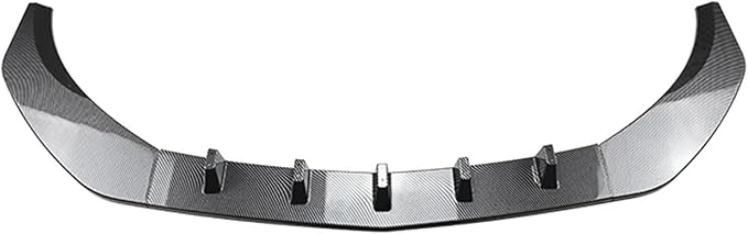 Car Front Lip Bumper Front Bumper Splitter Glossy Black Compatible for Benz CLA C117 CLA200 CLA45 2016-2019(Carbon Fiber Look)