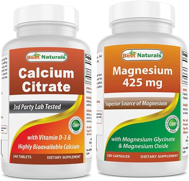 Calcium Citrate with Vitamin D-3 &amp Magnesium Glycinate 425 mg