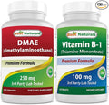 Best Naturals DMAE Supplement 250 mg &amp Vitamin B1 as Thiamine Mononitrate 100 mg