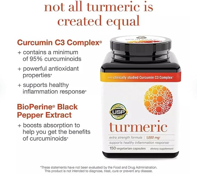 Turmeric Extra Strength Capsules | 1000 mg Turmeric Supplement | 150 ct.